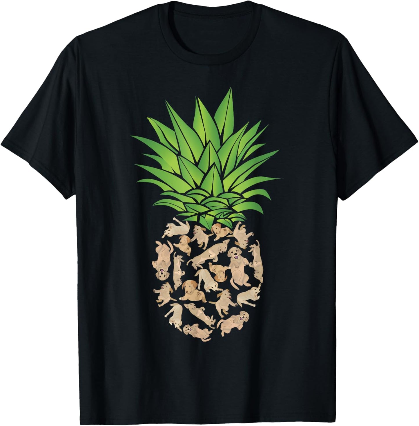 Gift Labrador Retriever Owner Dog Lover Pineapple Men Women T-Shirt - T-Shirt | Black