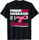 Proud Husband Of A Survivor Wife Breast Cancer Awareness T-Shirt - T-Shirt | Black