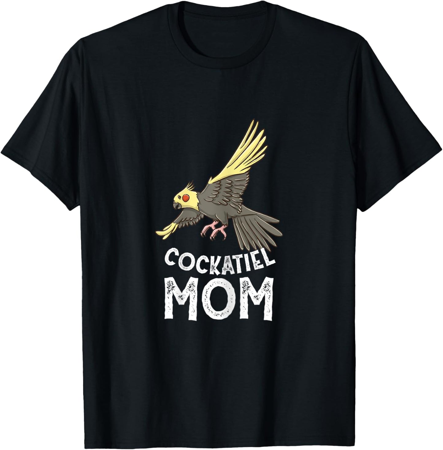 Cockatiel Mom for Cockatiel Owner T-Shirt - T-Shirt | Black