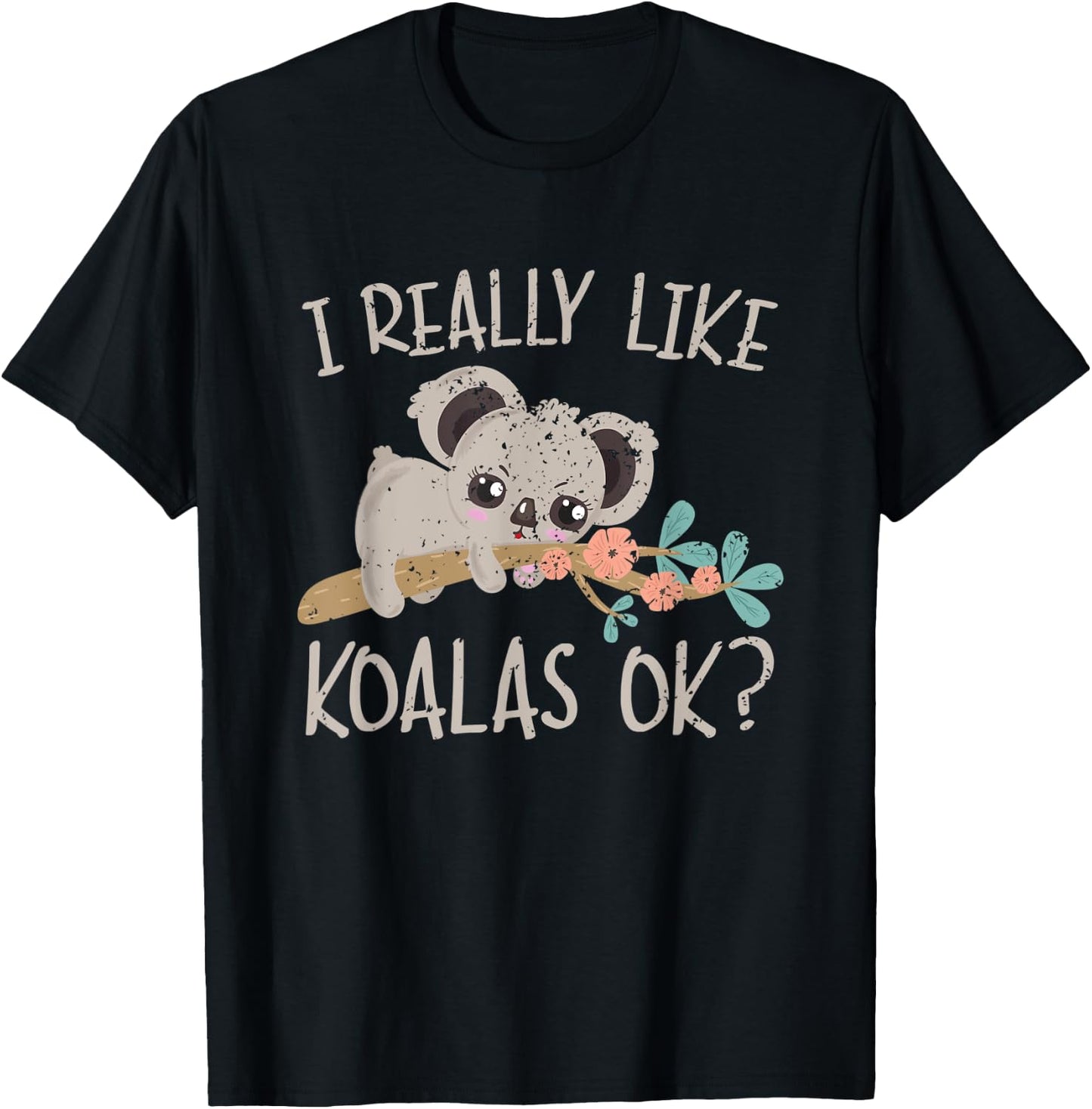 Funny Aussie Australia Koala Animal Gift Koala T-Shirt - T-Shirt | Black