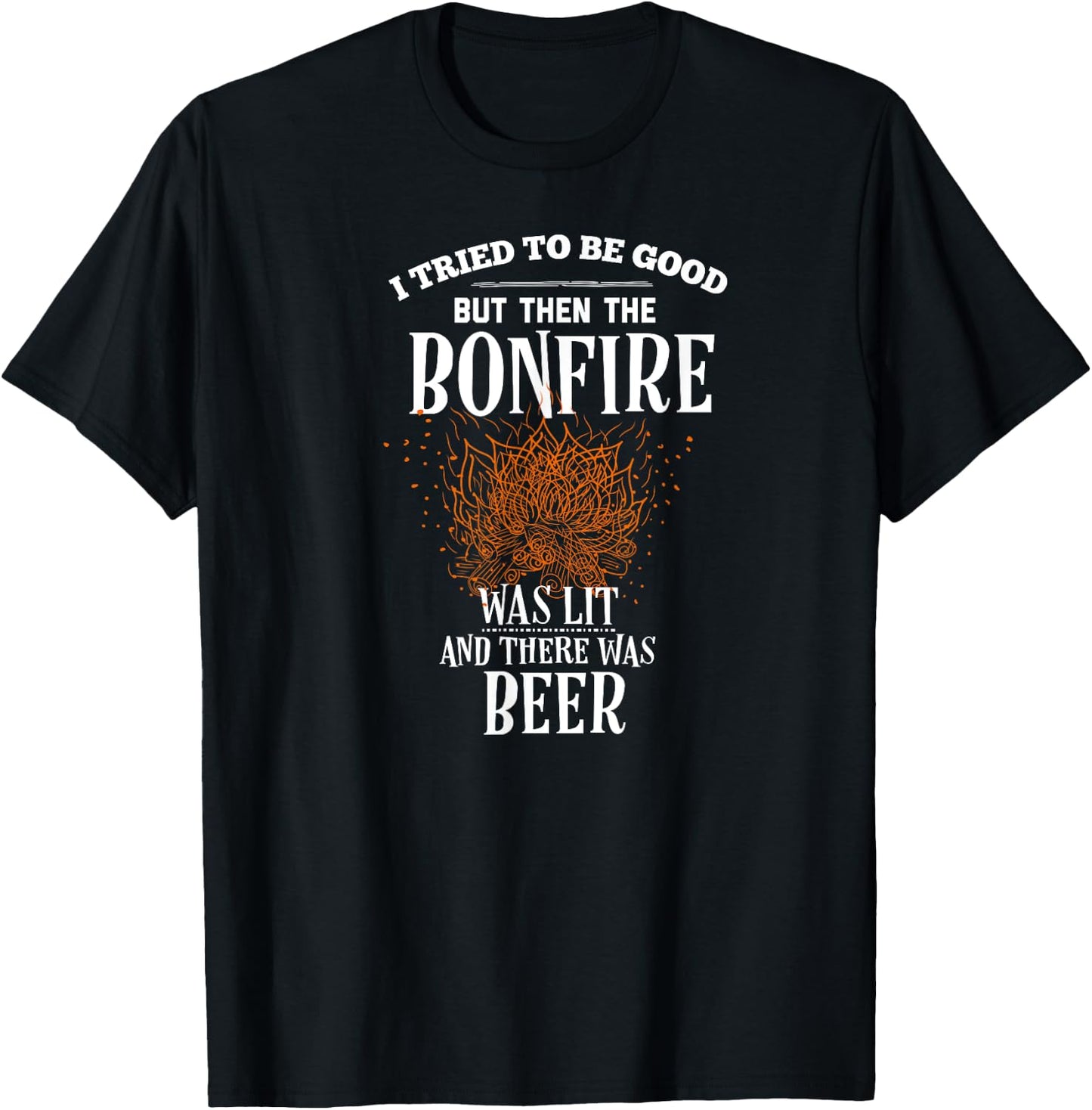 Funny Bonfire Beer Gifts T-Shirt - T-Shirt | Black
