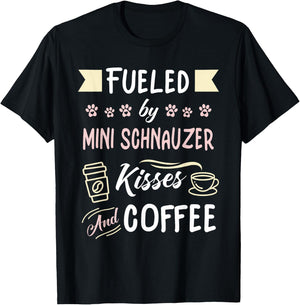 Mini Schnauzer Mom Coffee Lover T-Shirt - T-Shirt | Black