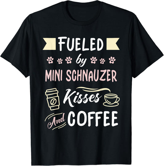 Mini Schnauzer Mom Coffee Lover T-Shirt - T-Shirt | Black
