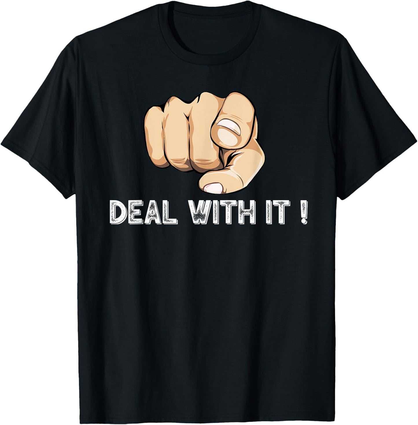 Pointing Finger to You Signal Sarcasm T-Shirt - T-Shirt | Black