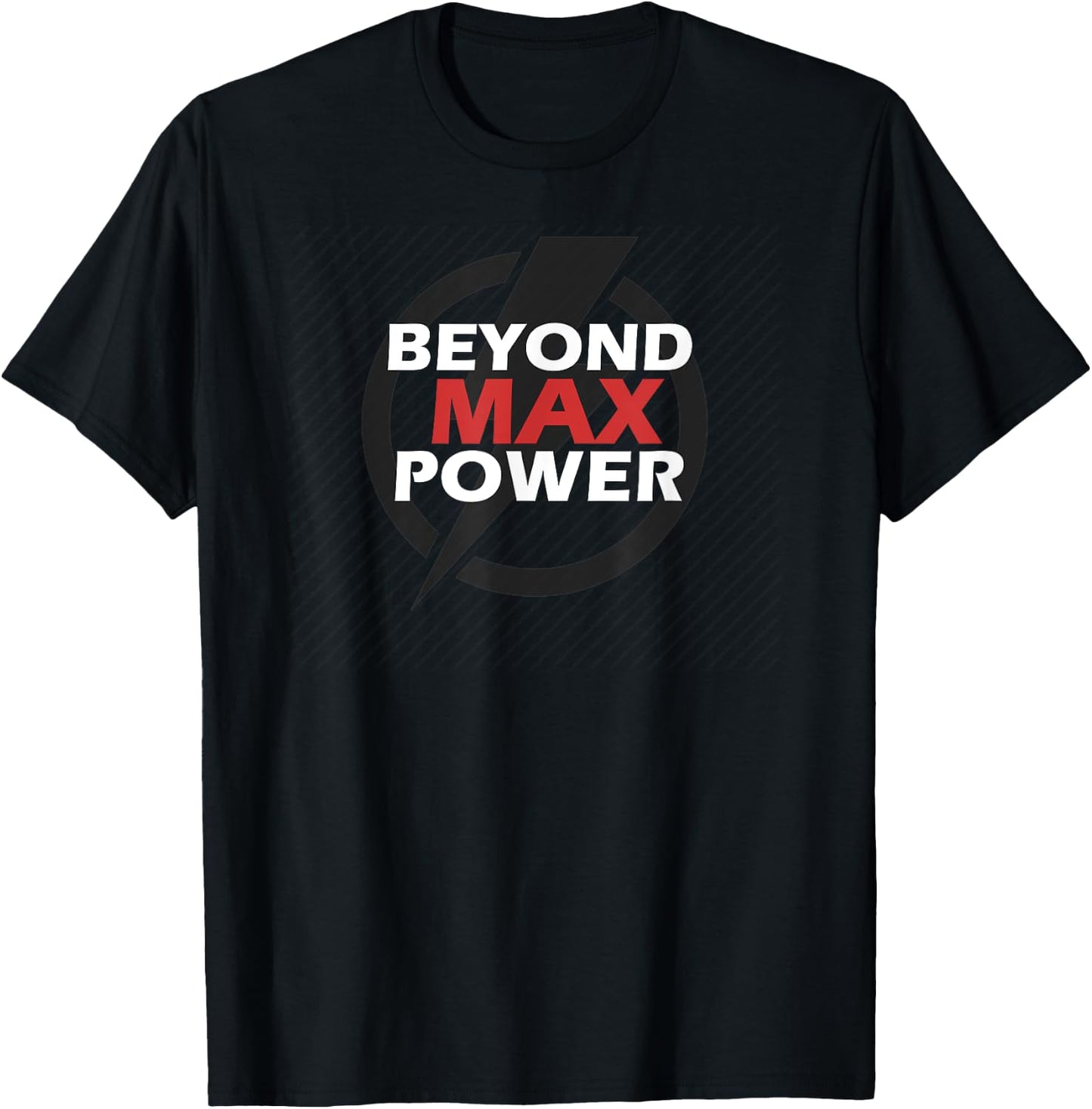 Max Powerlifting Bodybuilding Weightlifting Workout Gym Gear T-Shirt - T-Shirt | Black