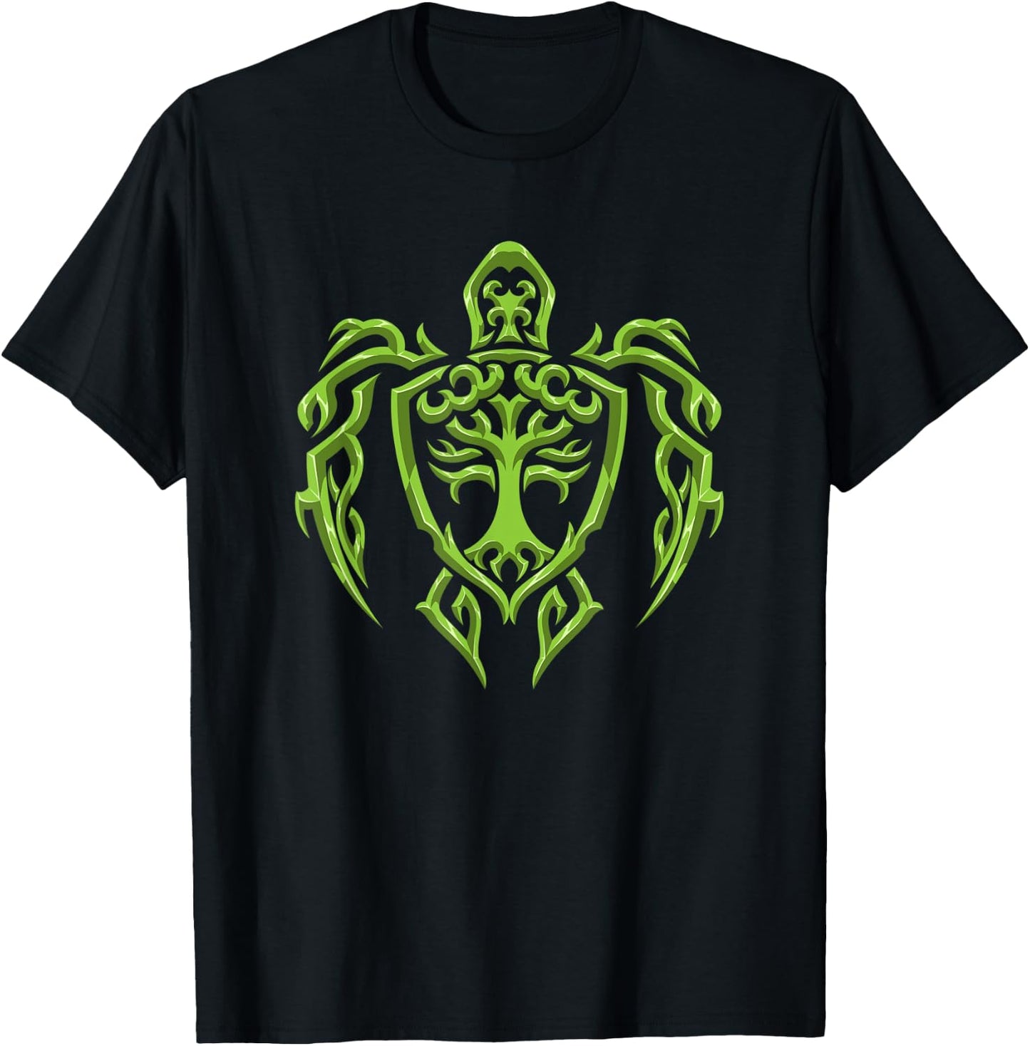 Maori Turtle - Earth Symbol - Tribal Tattoo For Divers T-Shirt - T-Shirt | Black