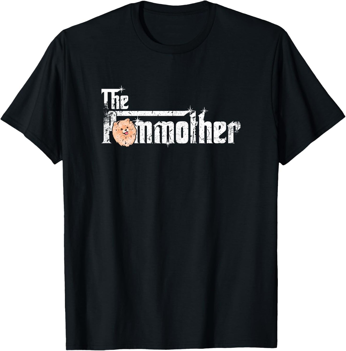 The Pommother! Pom Mom Shirt Fun Cute Pomeranian Mother Dog T-Shirt - T-Shirt | Black