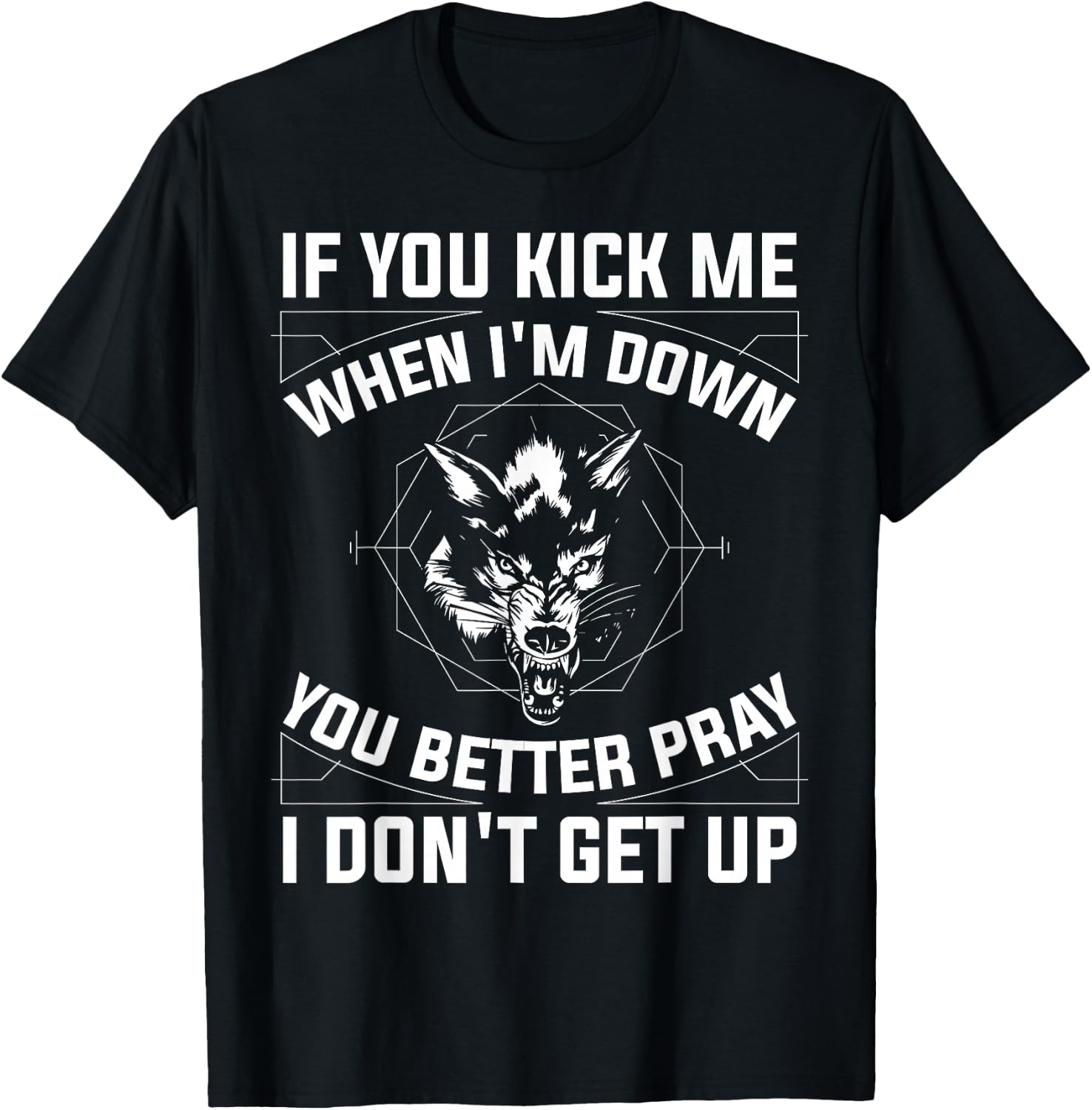 If You Kick Me When I'm Down T-Shirt - T-Shirt | Black