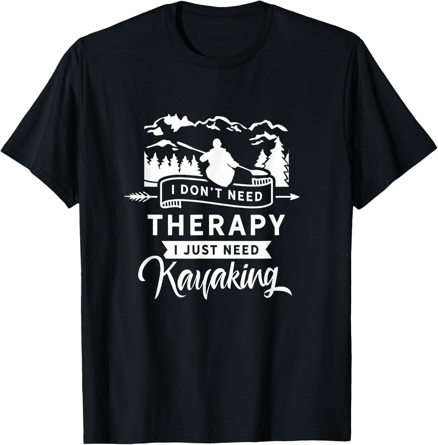 Kayak Kayaks Kayakist Kayaking Kayaker T-Shirt - T-Shirt | Black