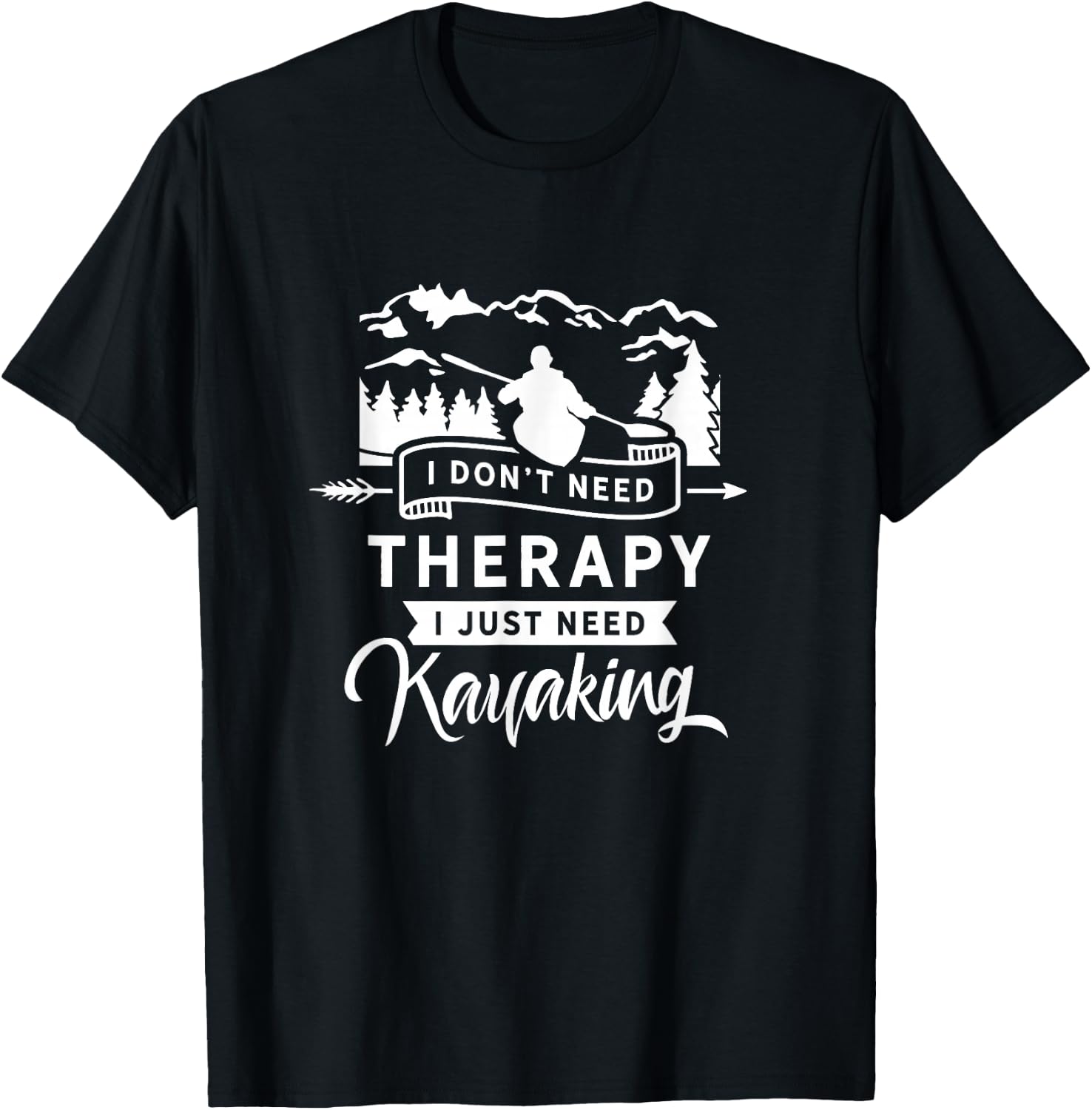 Kayak Kayaks Kayakist Kayaking Kayaker T-Shirt - T-Shirt | Black