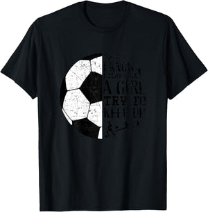 Cute Soccer Shirts Teen Girls Kids Women Gifts Funny Sayings T-Shirt - T-Shirt | Black