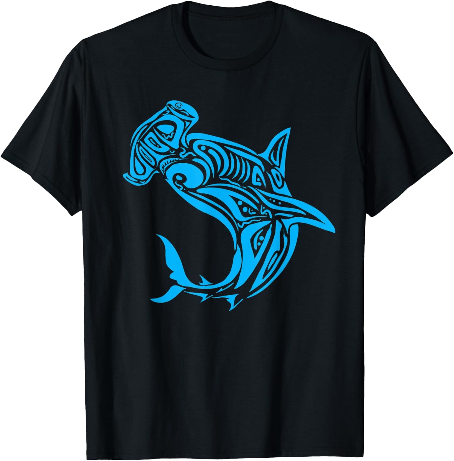 Tribal Shark Shirt - Maori Shirt - Hawaiian Tribal T-Shirt - T-Shirt | Black