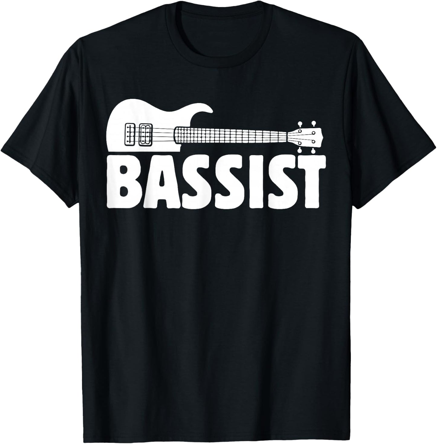 Cool Bassist Funny Bass Guitar Player Guitarist Music Outfit T-Shirt - T-Shirt | Black