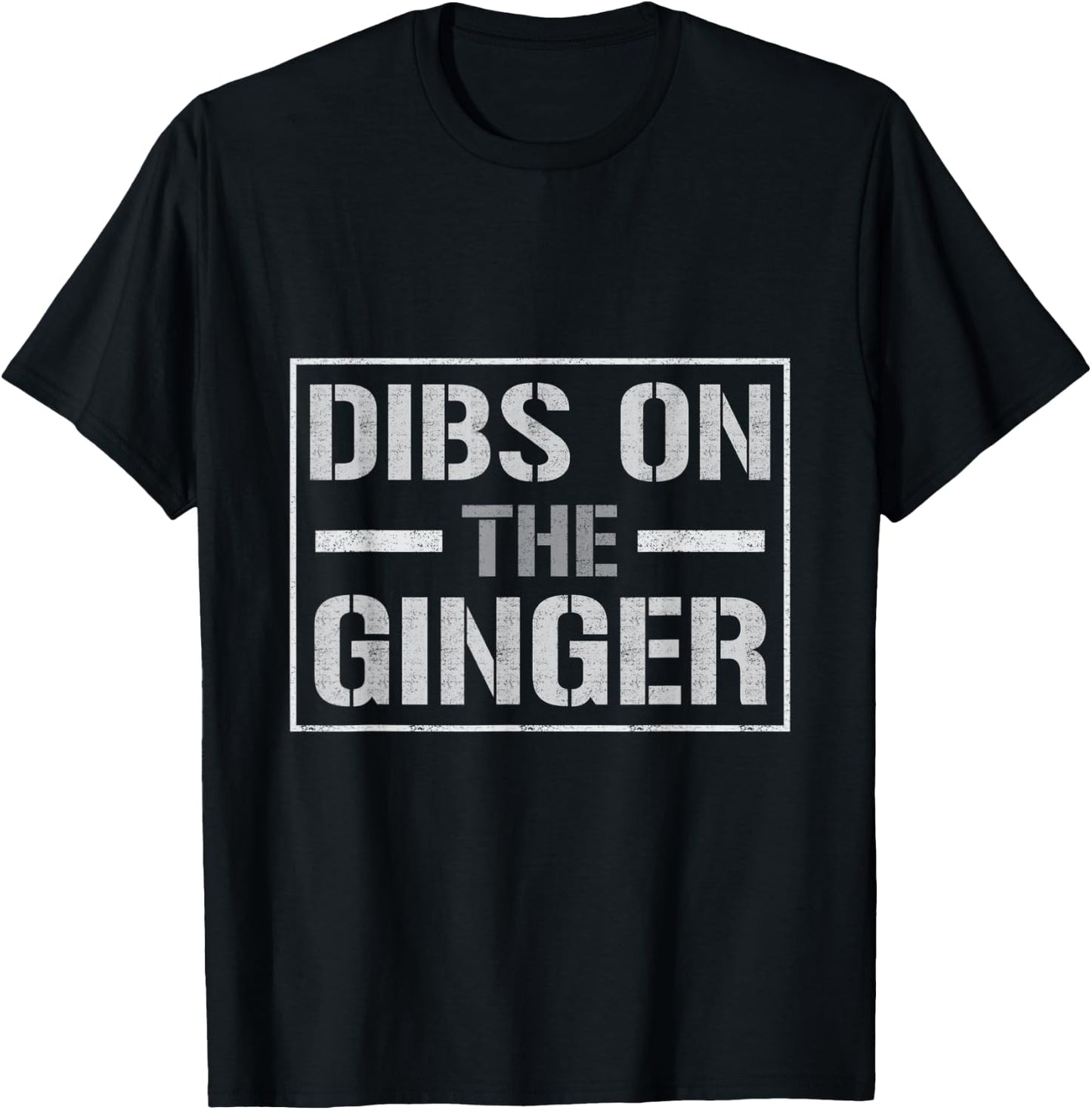 funny redhead Dibs on the Ginger redhead wife husband gift T-Shirt - T-Shirt | Black