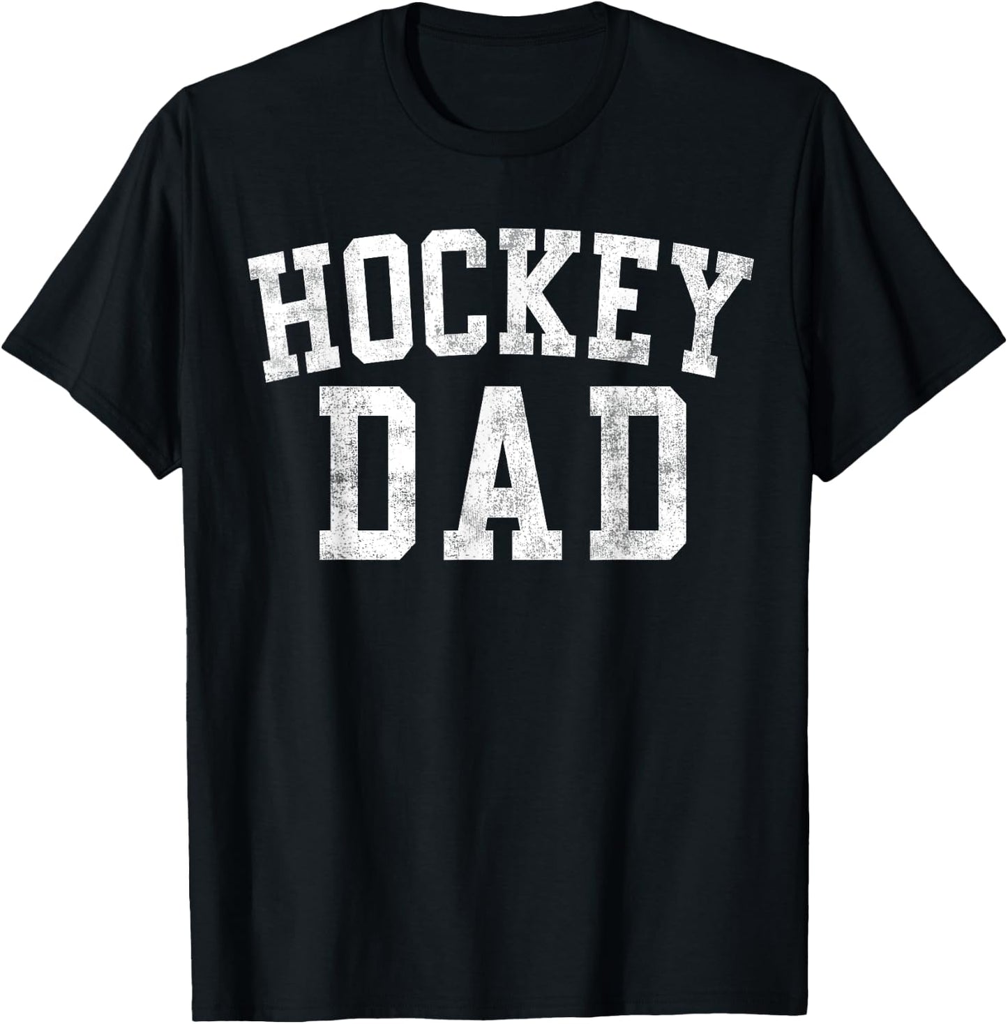 Hockey Dad Classic Bold Font Father's Day Daddy T-Shirt - T-Shirt | Black