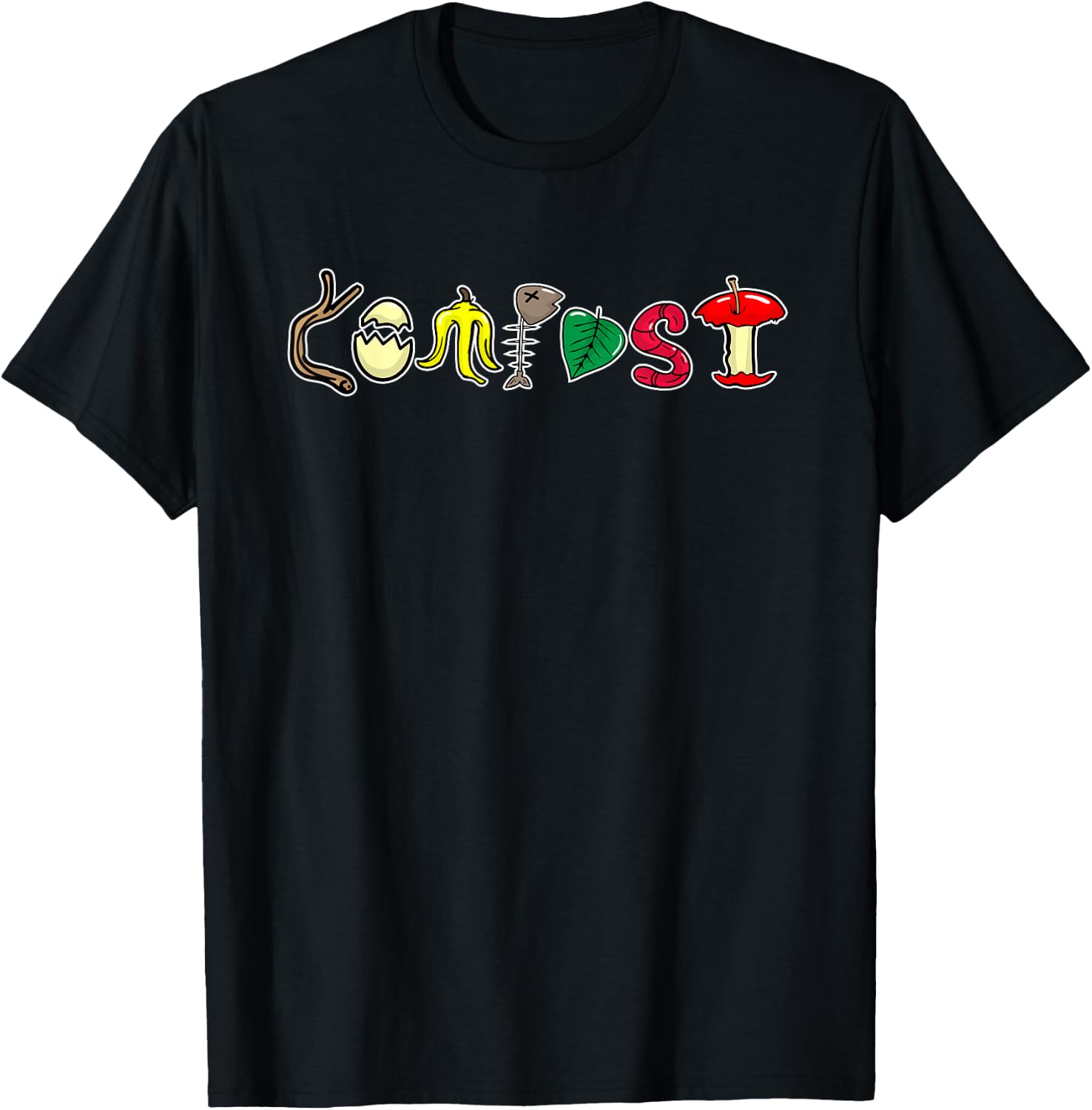 Composting Recycling Earth Day Compost Recycle T-Shirt - T-Shirt | Black