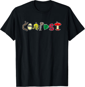 Composting Recycling Earth Day Compost Recycle T-Shirt - T-Shirt | Black