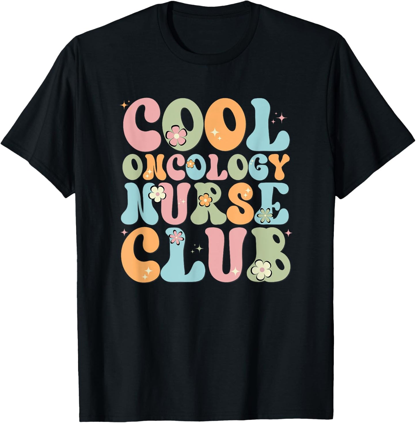 Cool Oncology Nurse Club, Oncology Squad, Chemo Nurse T-Shirt - T-Shirt | Black