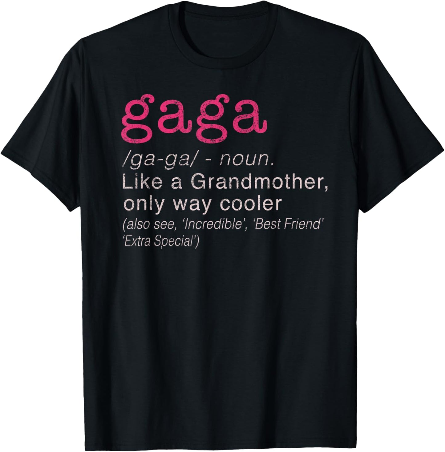 Women's Gaga Grandmother Only Way Cooler T-Shirt - T-Shirt | Black