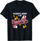 Frederick Maryland Flag Vintage Athletic Sport Varsity Style T-Shirt - T-Shirt | Black