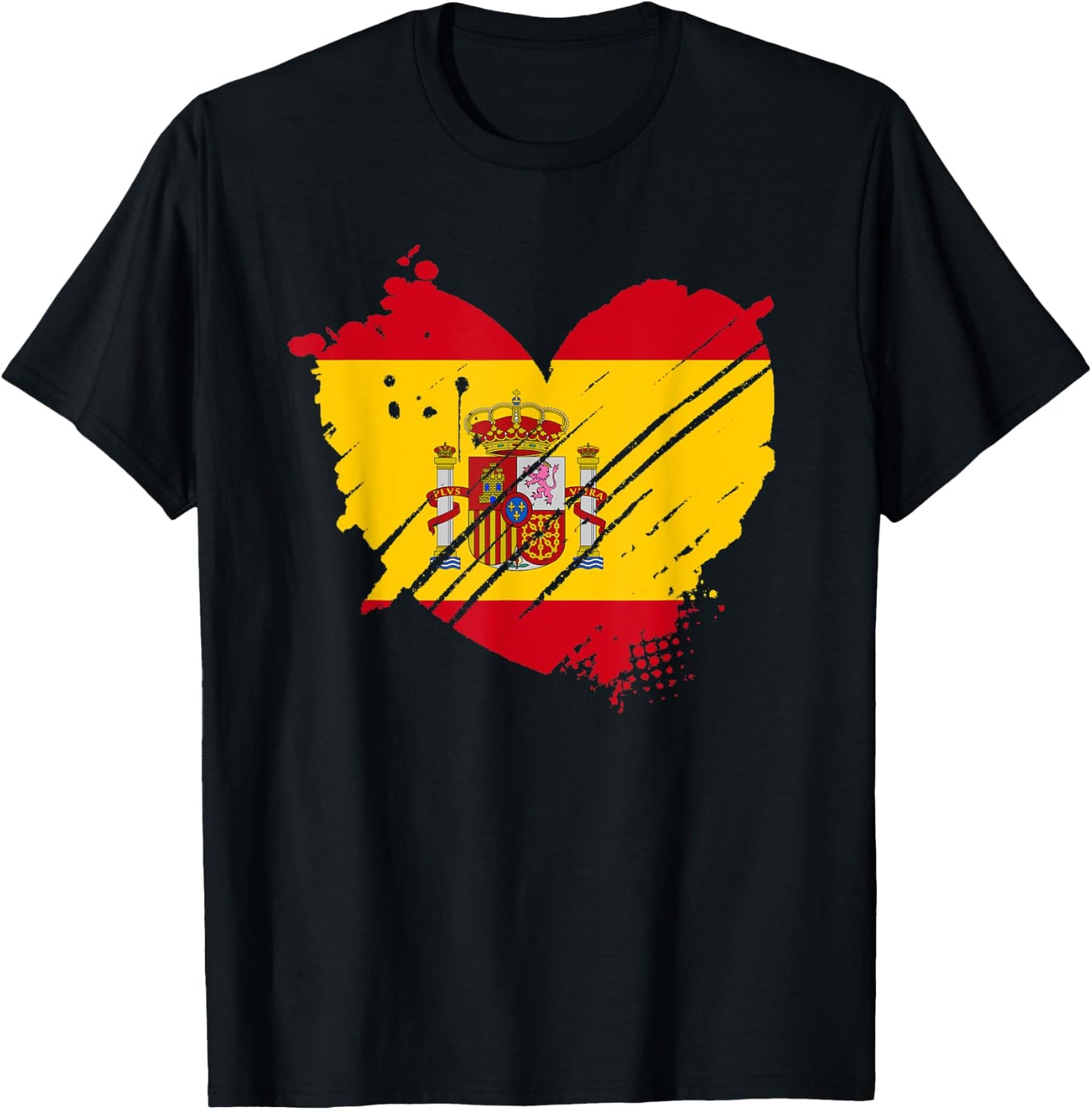 Spain Flag I love Spain It is in my DNA Gift Spaniards T-Shirt - T-Shirt | Black