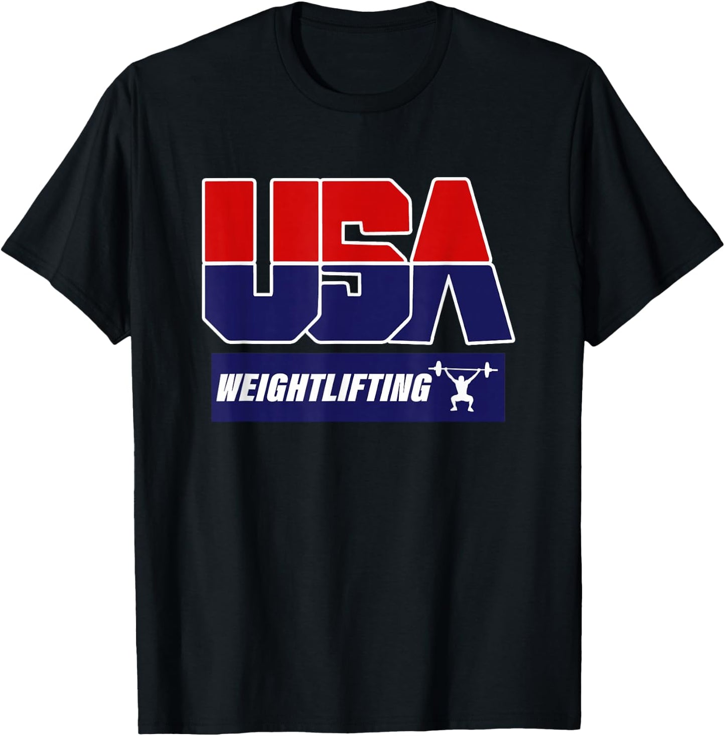 Weightlifting 2021 USA Team T-Shirt - T-Shirt | Black