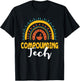 Compounding Tech Boho Rainbow Apparel Pharmacy Assistant T-Shirt - T-Shirt | Black