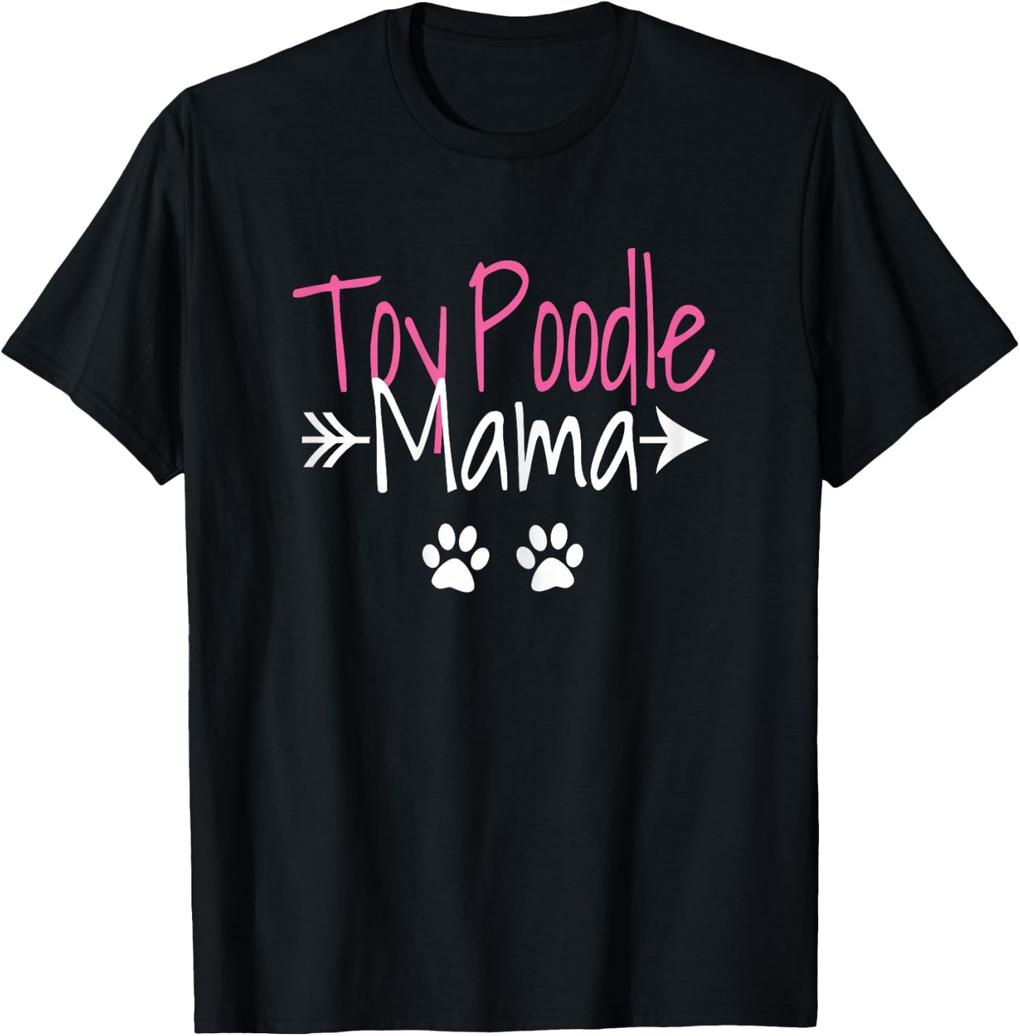 Toy Poodle Mama Funny Poodle Mom T-Shirt - T-Shirt | Black