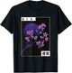 Purple Sakura Flowers Japanese Cherry Blossom T-Shirt - T-Shirt | Black