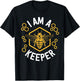 Funny Beekeeper Shirt Men Women I Am a Keeper Beekeeping T-Shirt - T-Shirt | Black