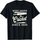 Vintage West Indies Cricket Since 1920 T-Shirt - T-Shirt | Black