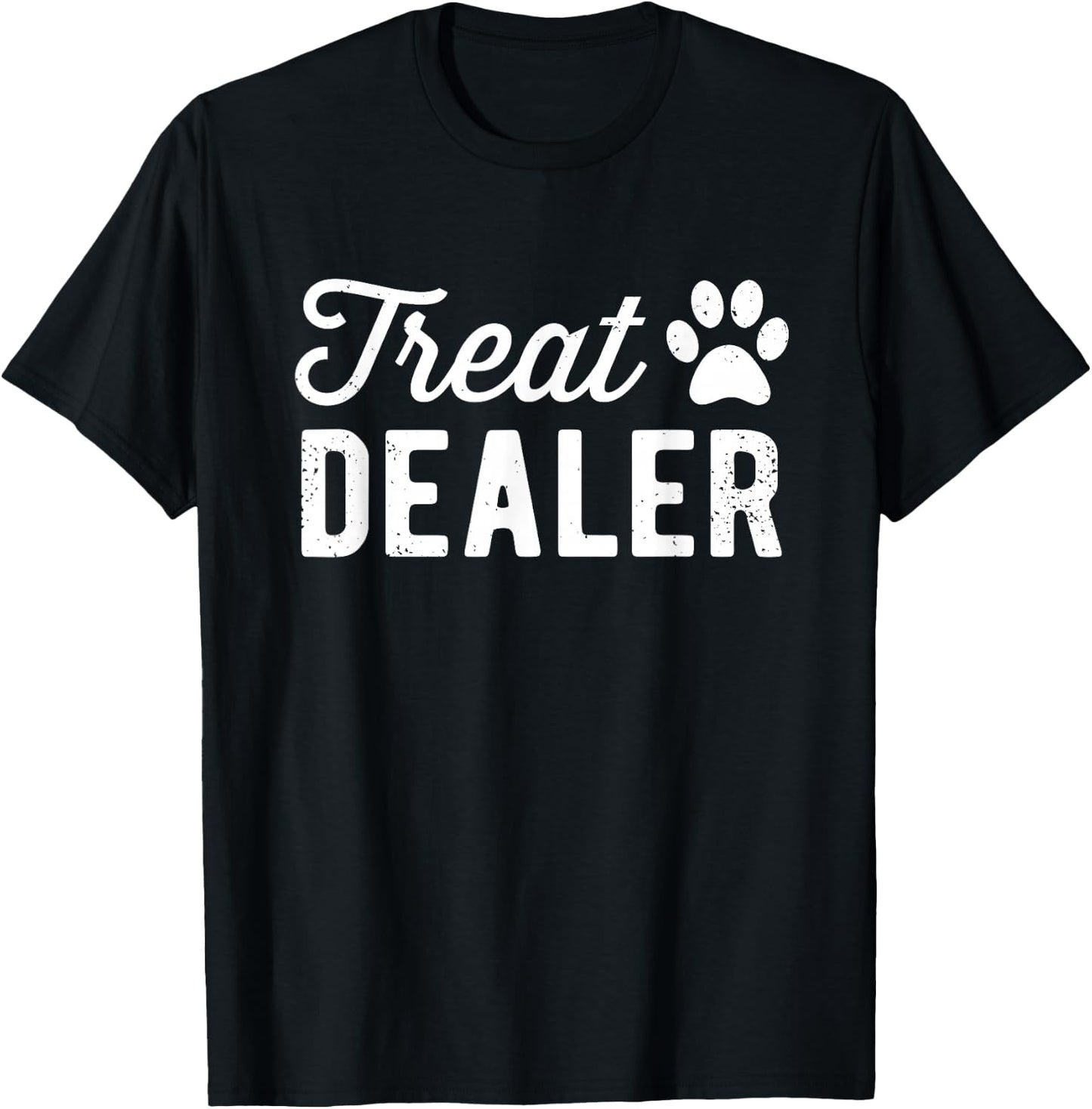 Dog Treat Dealer Funny Humor Dog Owner Dog Treats Dog Lover T-Shirt - T-Shirt | Black