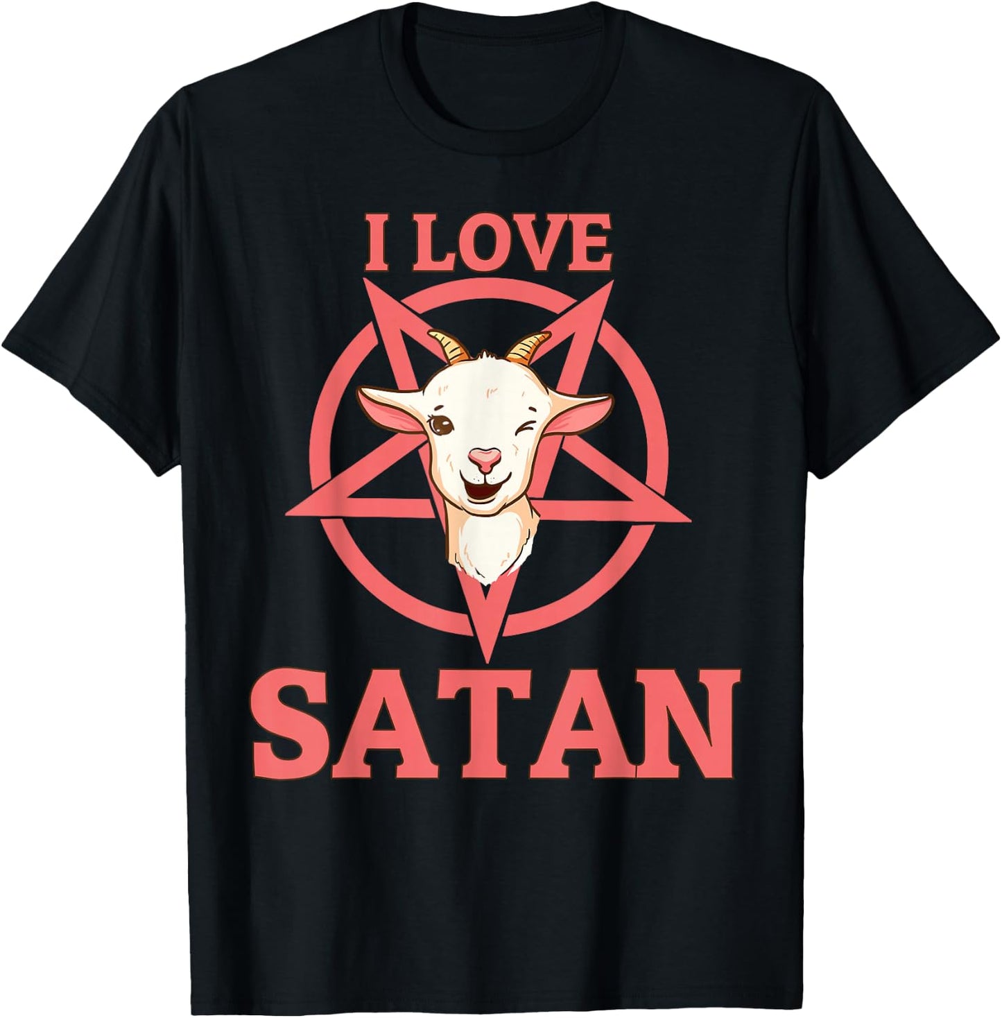 I Love Satan T-Shirt - T-Shirt | Black