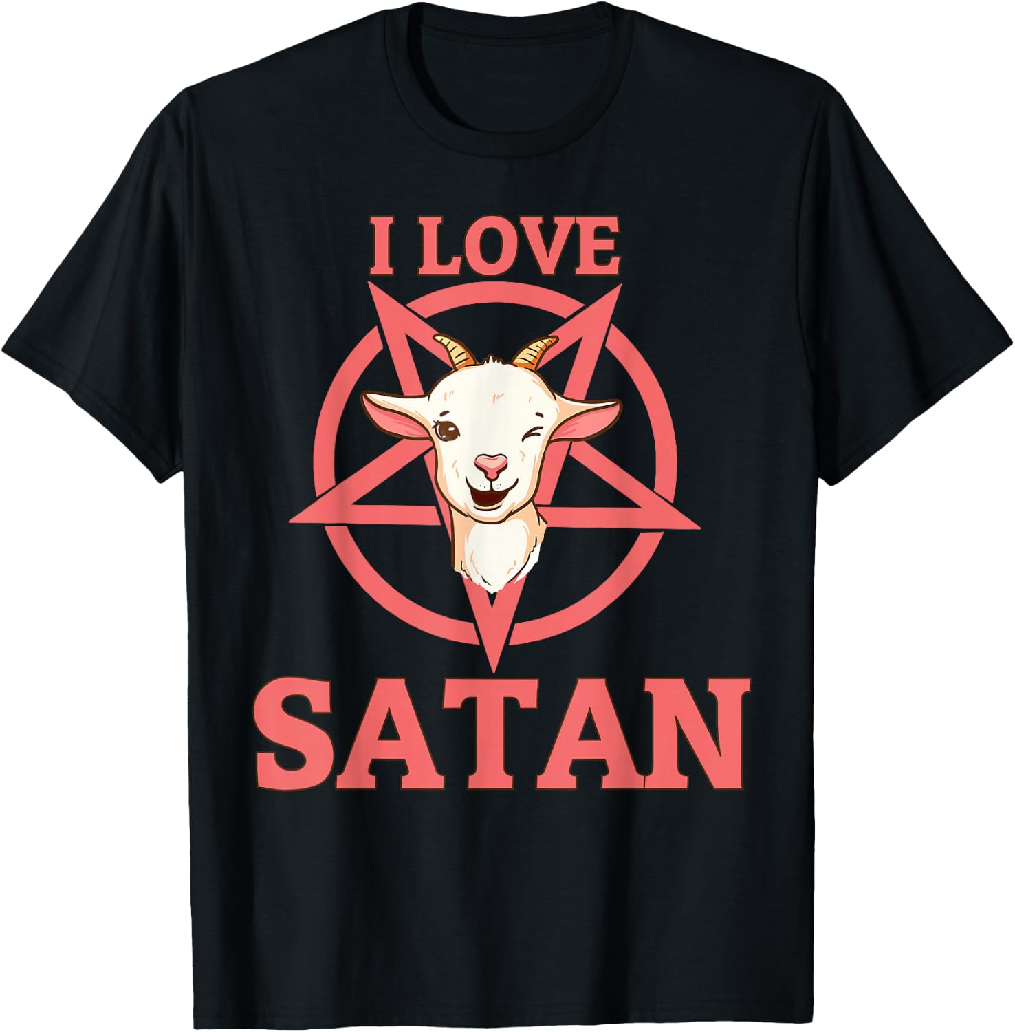 I Love Satan T-Shirt - T-Shirt | Black
