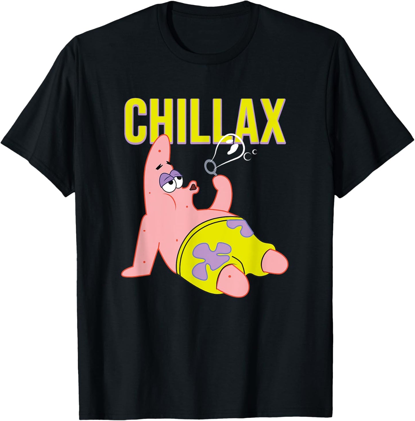 Mademark x SpongeBob SquarePants - Patrick Star - Chillax T-Shirt - T-Shirt | Black