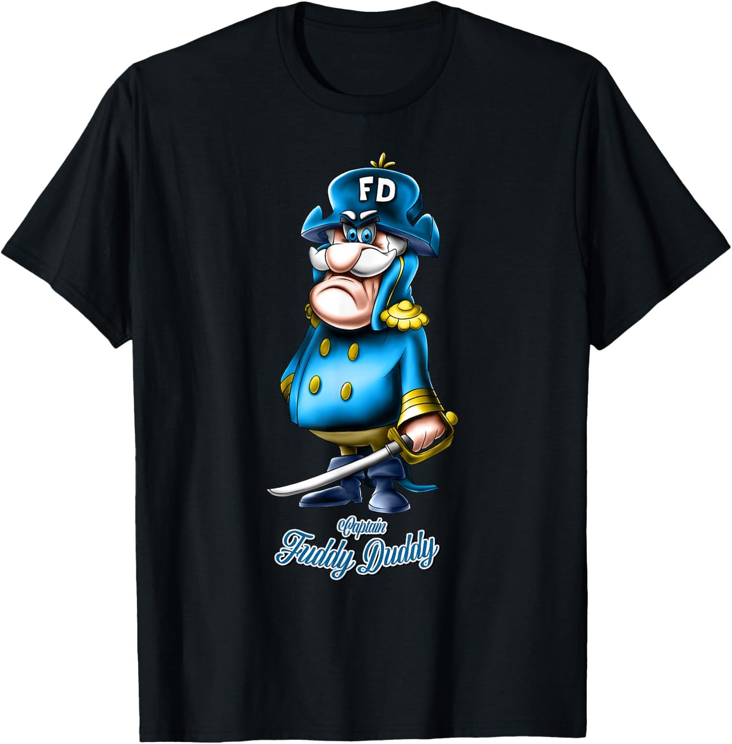 Captain Fuddy Duddy T-Shirt - T-Shirt | Black