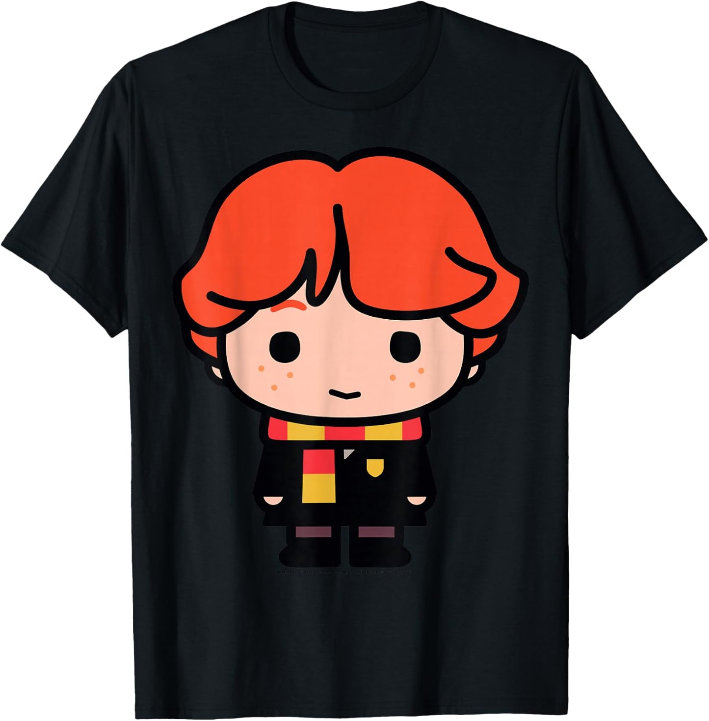 Harry Potter Ron Weasley Cute Cartoon Portrait Small T-Shirt - T-Shirt | Black
