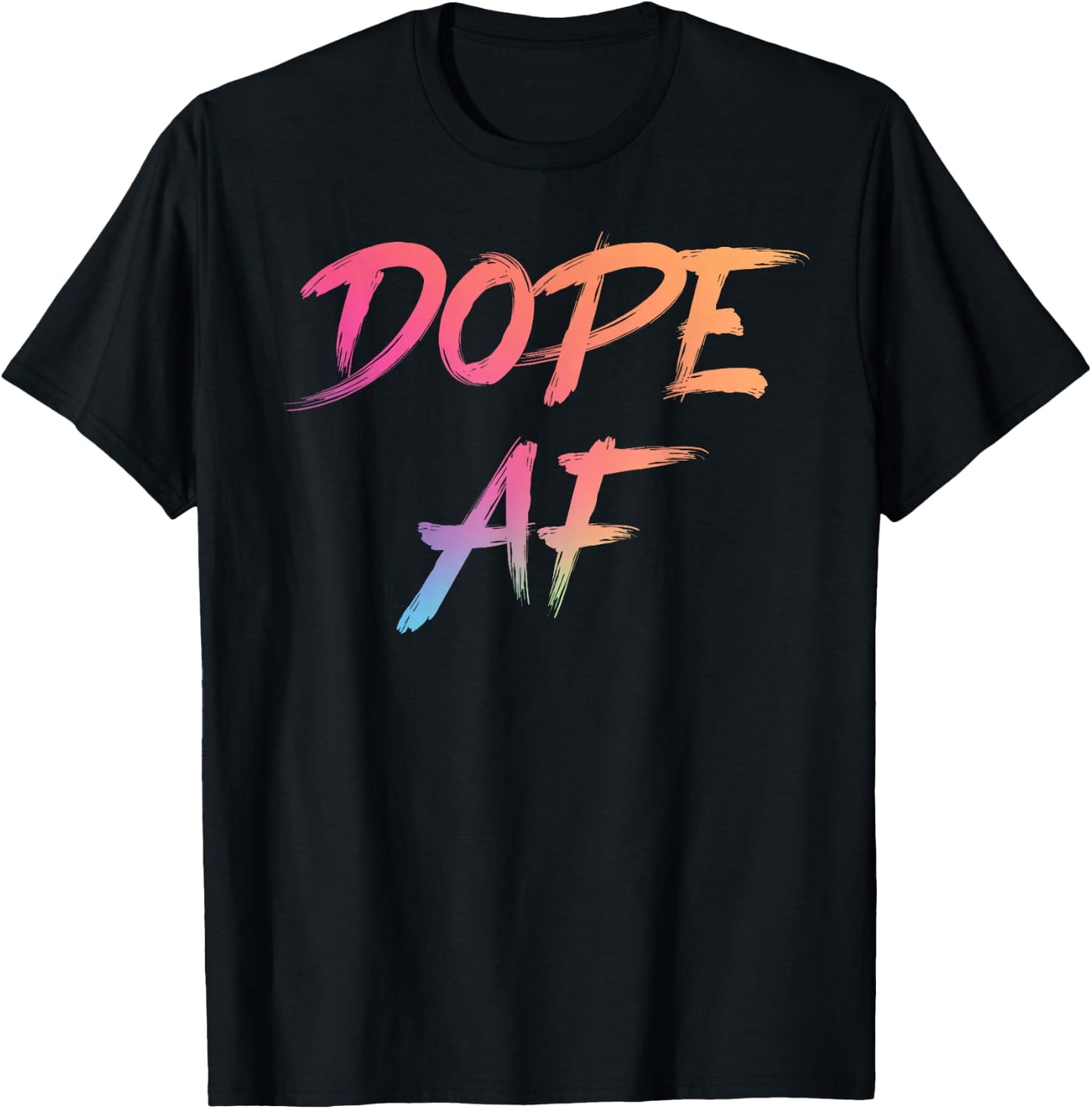 Dope AF Urban Streetwear Respect The Drip Dope AF T-Shirt - T-Shirt | Black