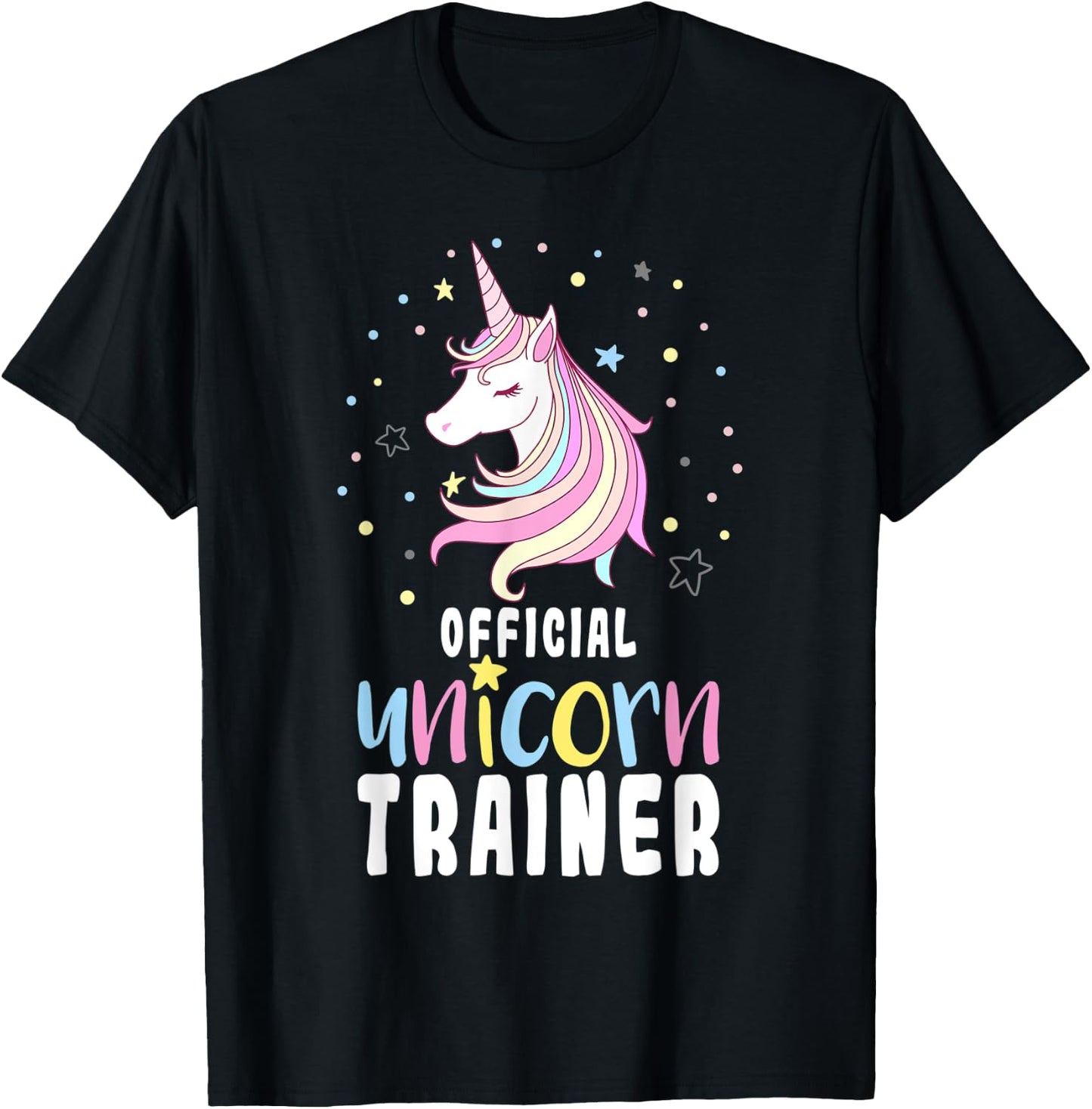 Official Unicorn Trainer T-Shirt - T-Shirt | Black