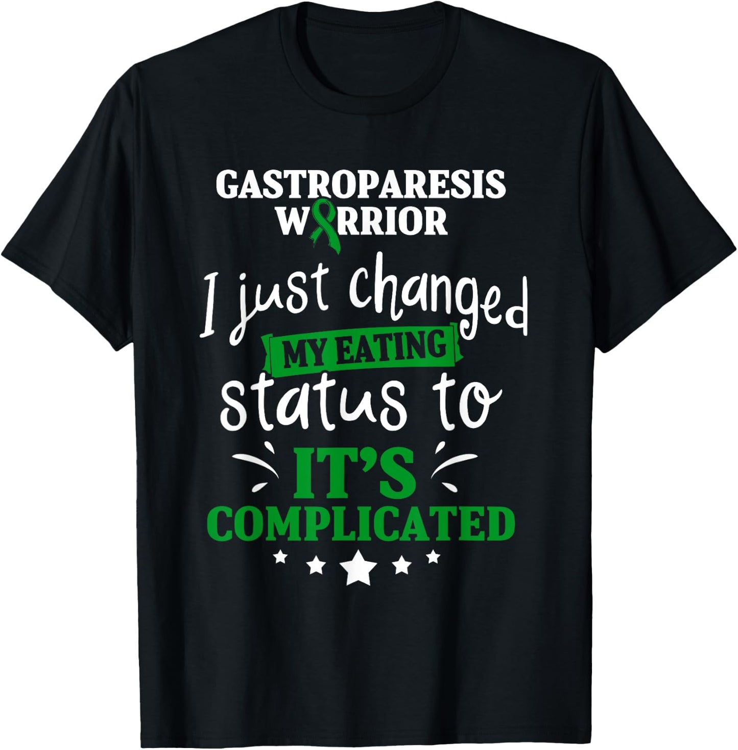 Gastroparesis Survivor Changed Gastric Disease Warrior T-Shirt - T-Shirt | Black