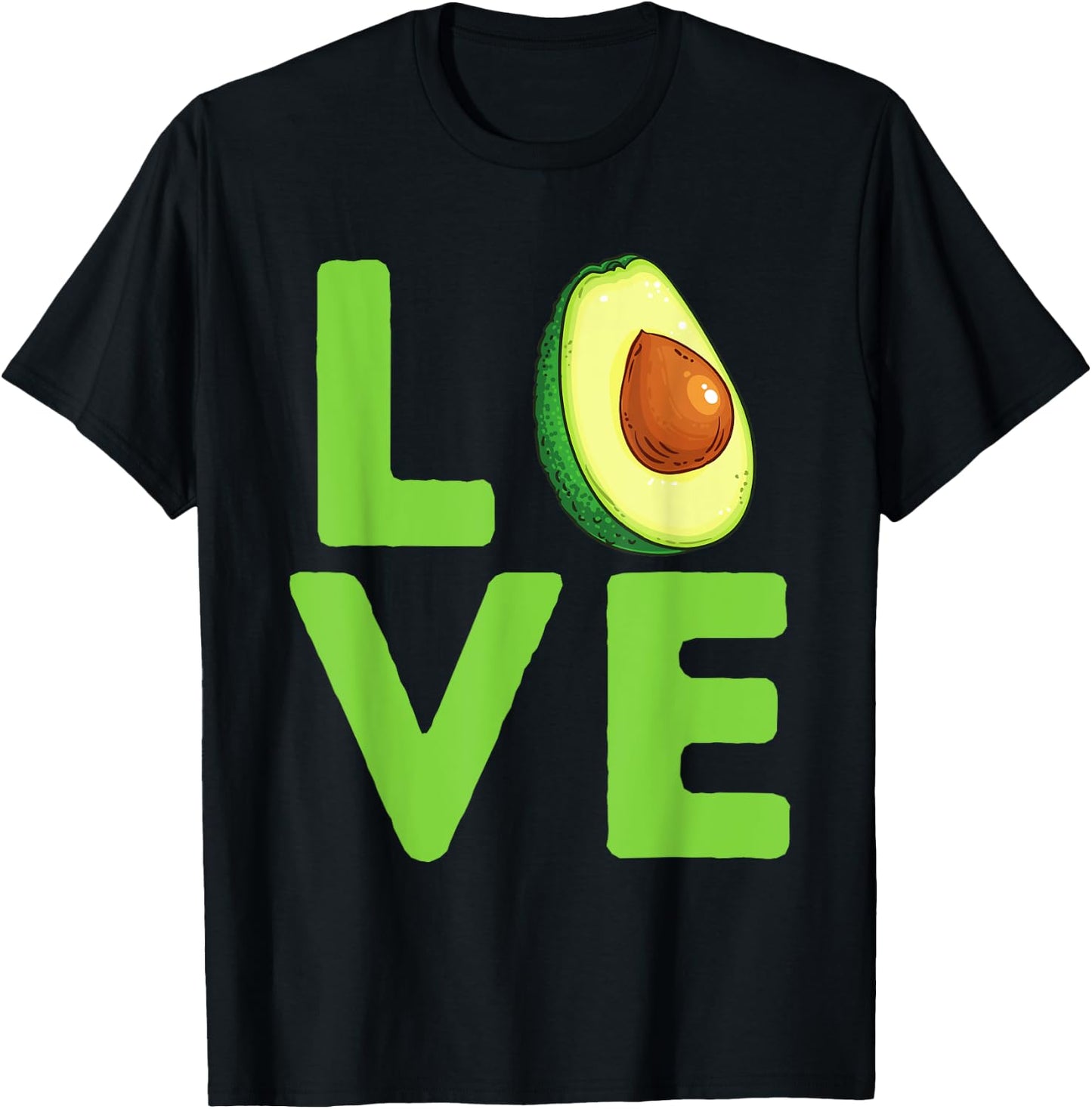 Love Avocado - Avocado Lover & Guacamole Gift T-Shirt - T-Shirt | Black