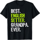 Best English Setter Grandpa Ever Dog Lover T-Shirt - T-Shirt | Black