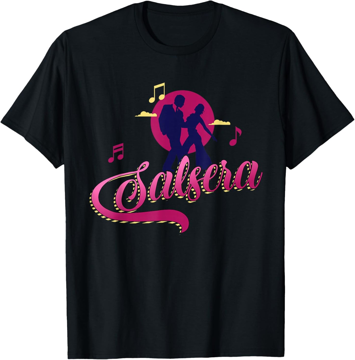 Salsera and Latin music is the best for Salsa dance T-Shirt - T-Shirt | Black