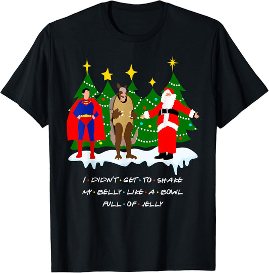 Christmas with Friends. Shake My Belly T-Shirt - T-Shirt | Black