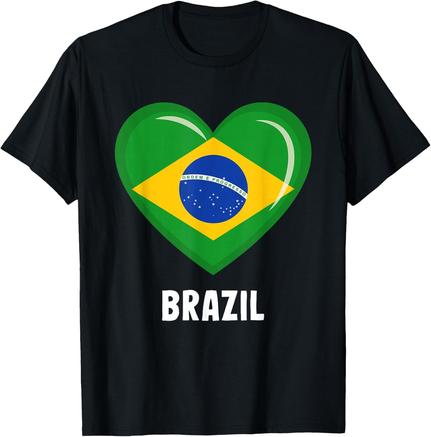 Brazil Flag Jersey | Brazilian T-Shirt - T-Shirt | Black
