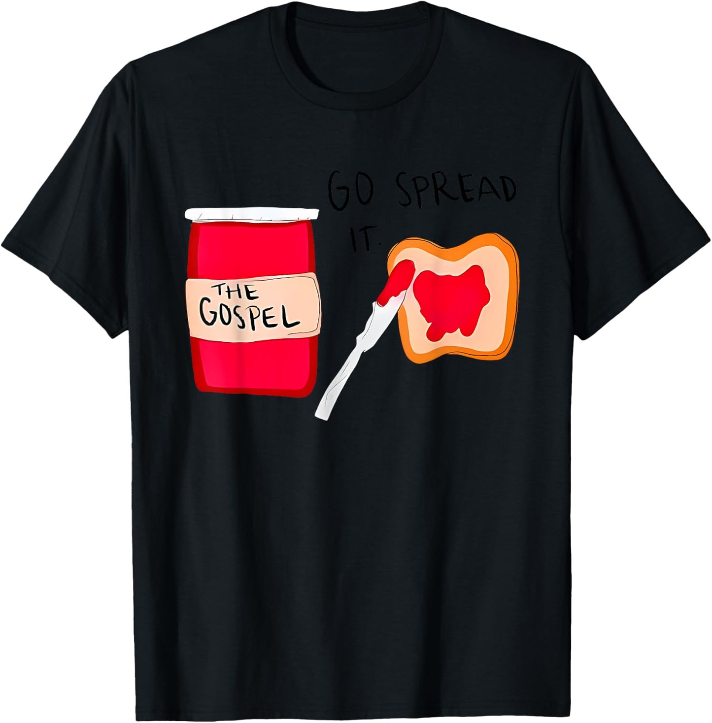 The Gospel Go Spread it T-Shirt - T-Shirt | Black