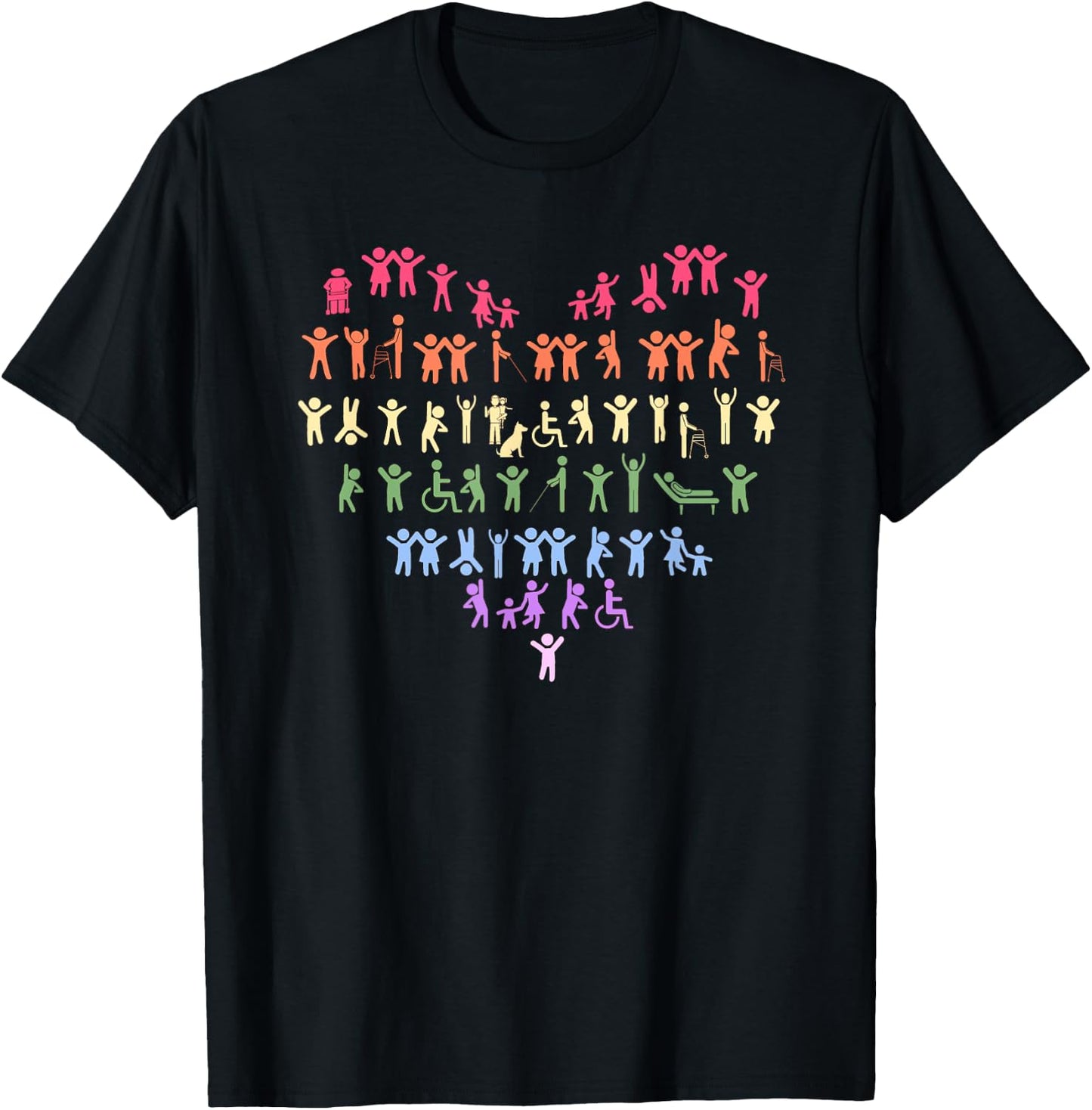 Wheelchair, Quadriplegic, Paraplegic, Disability, Handicap T-Shirt - T-Shirt | Black