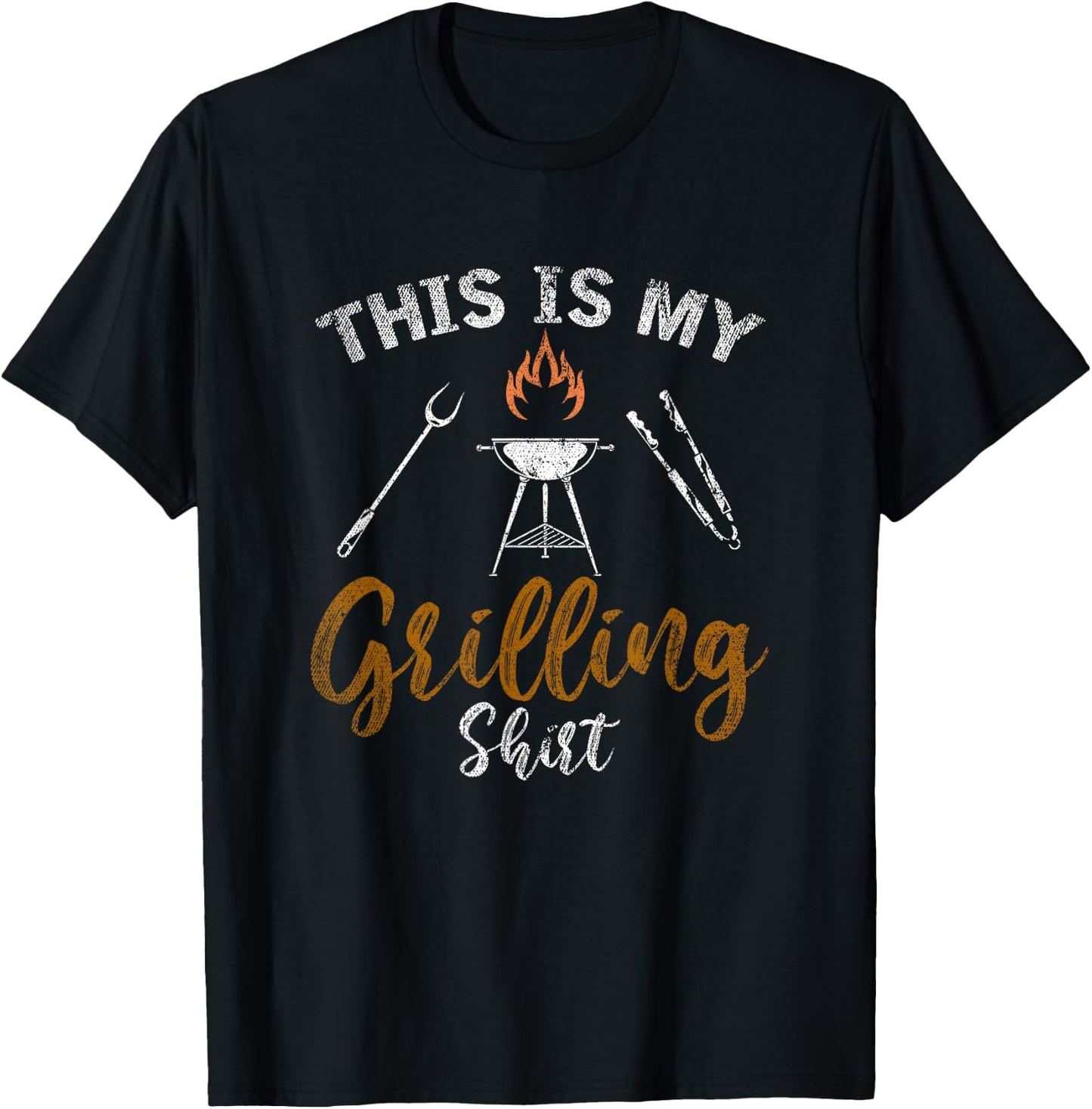 This Is My Grilling Shirt Funny BBQ Party Gift Barbecue T-Shirt - T-Shirt | Black