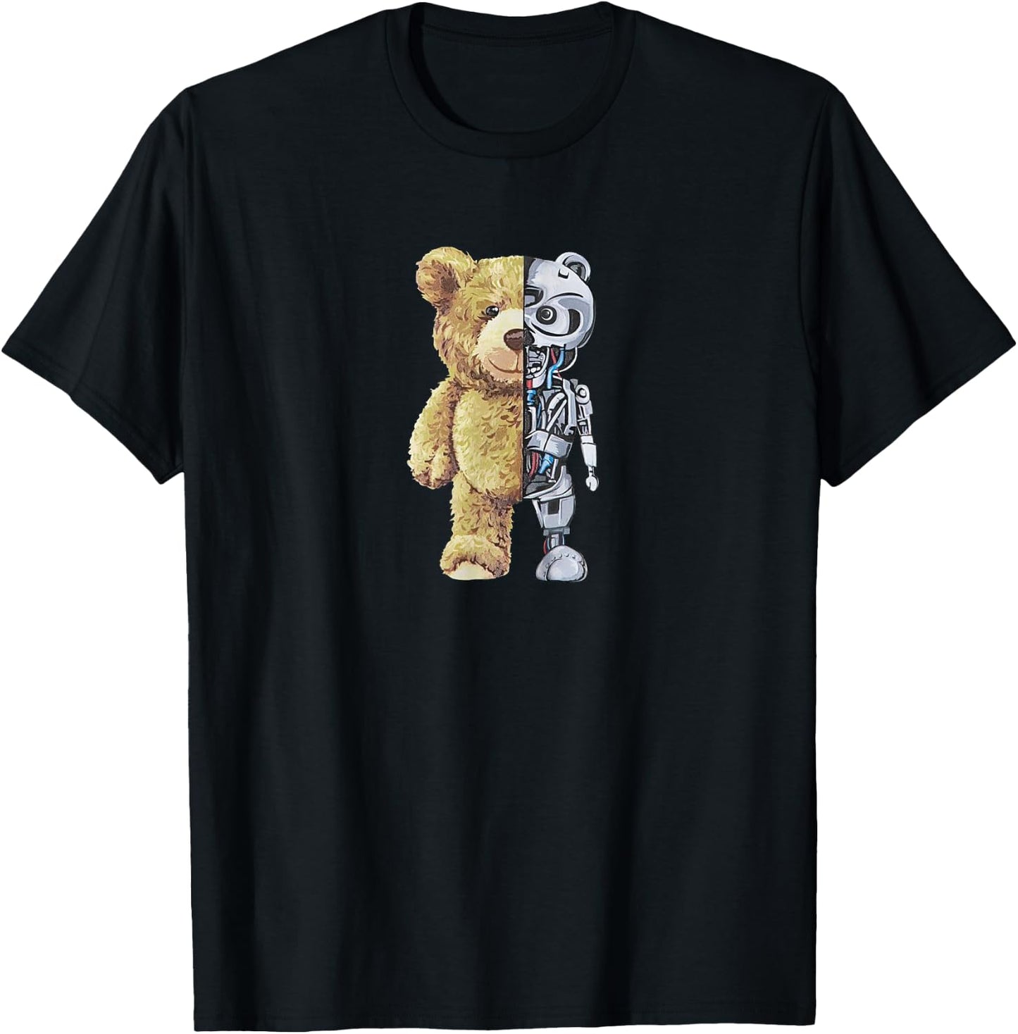 Teddy Robot T-Shirt - T-Shirt | Black