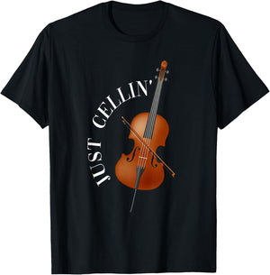 Just Cellin Cello T-Shirt - T-Shirt | Black